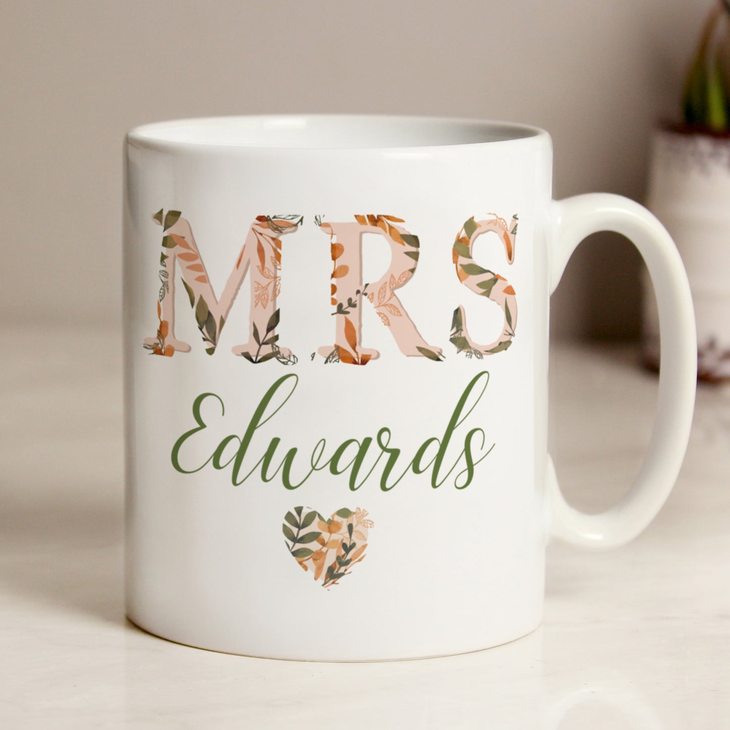 Personalised Mrs Autumnal Mug from Heartfelt Gifts