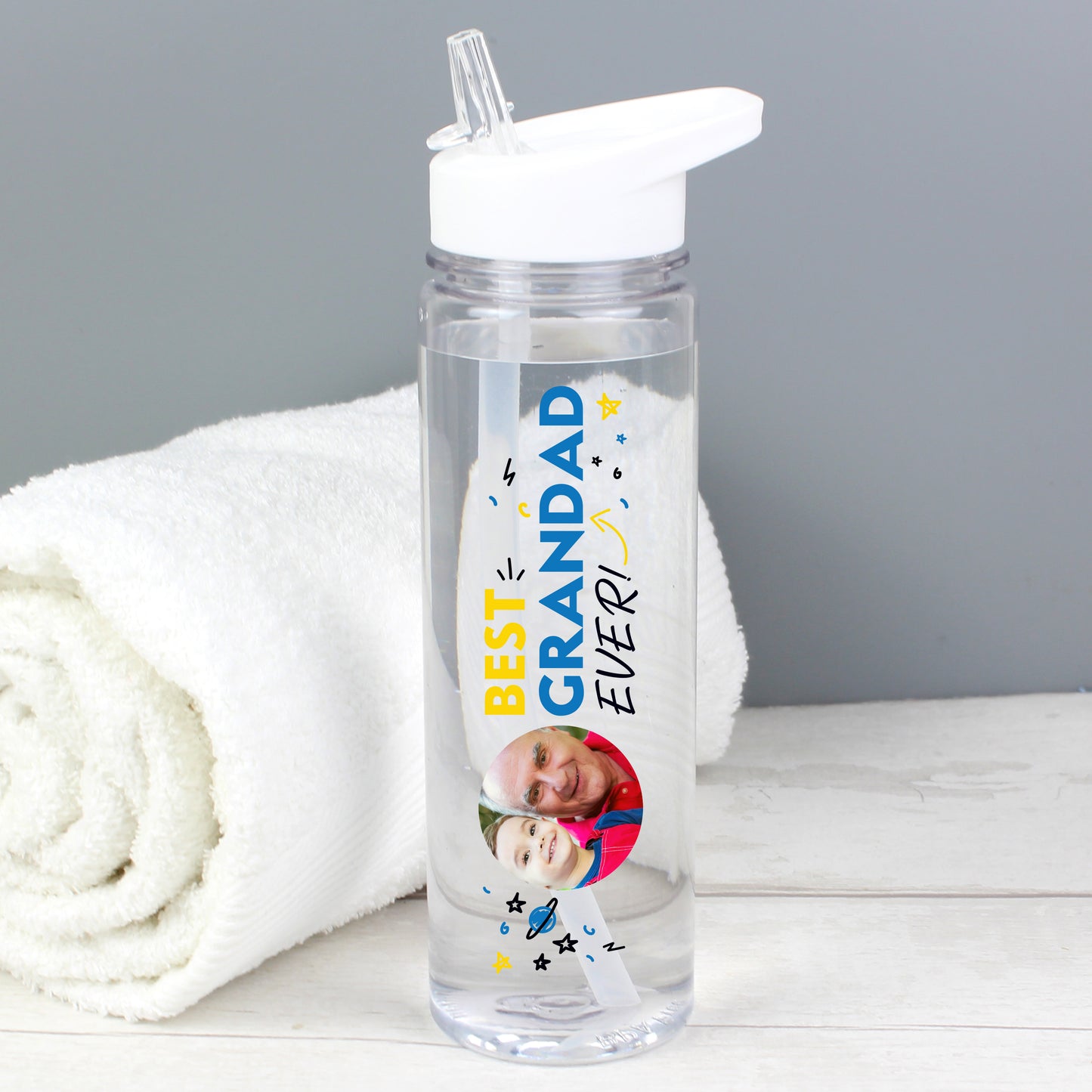 Personalised Best Ever Photo Upload Water Bottle from Heartfelt Gifts