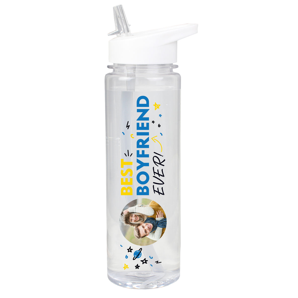 Best Ever photo water bottle – boyfriend photo example