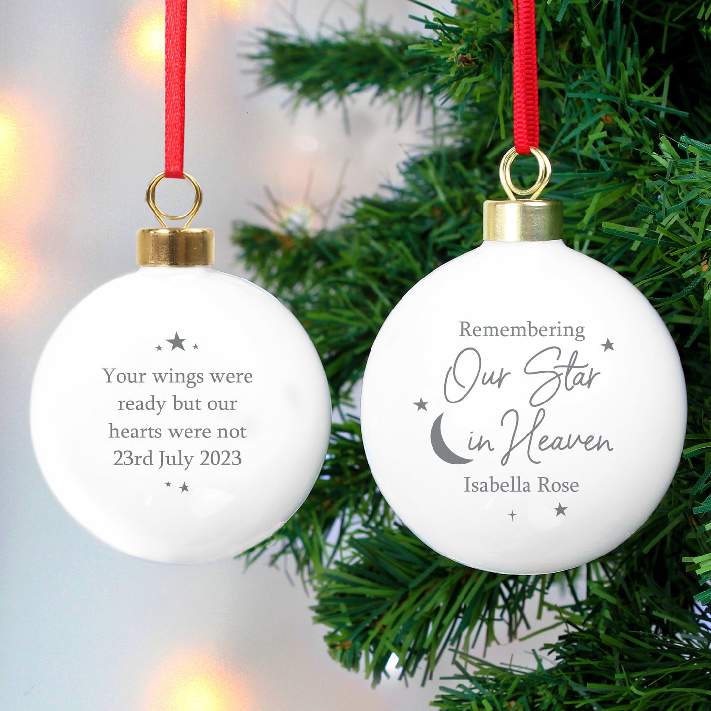 Personalised Our Star in Heaven Bauble - image 3