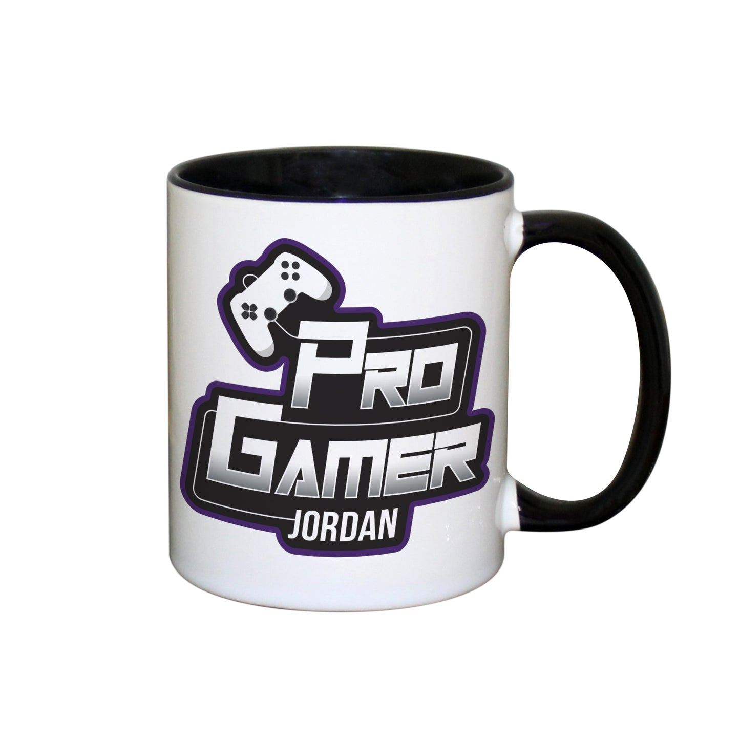 Personalised Pro Gamer Black Handled Mug - image 2