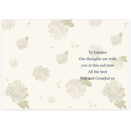 Personalised Gold Floral Card - image 3