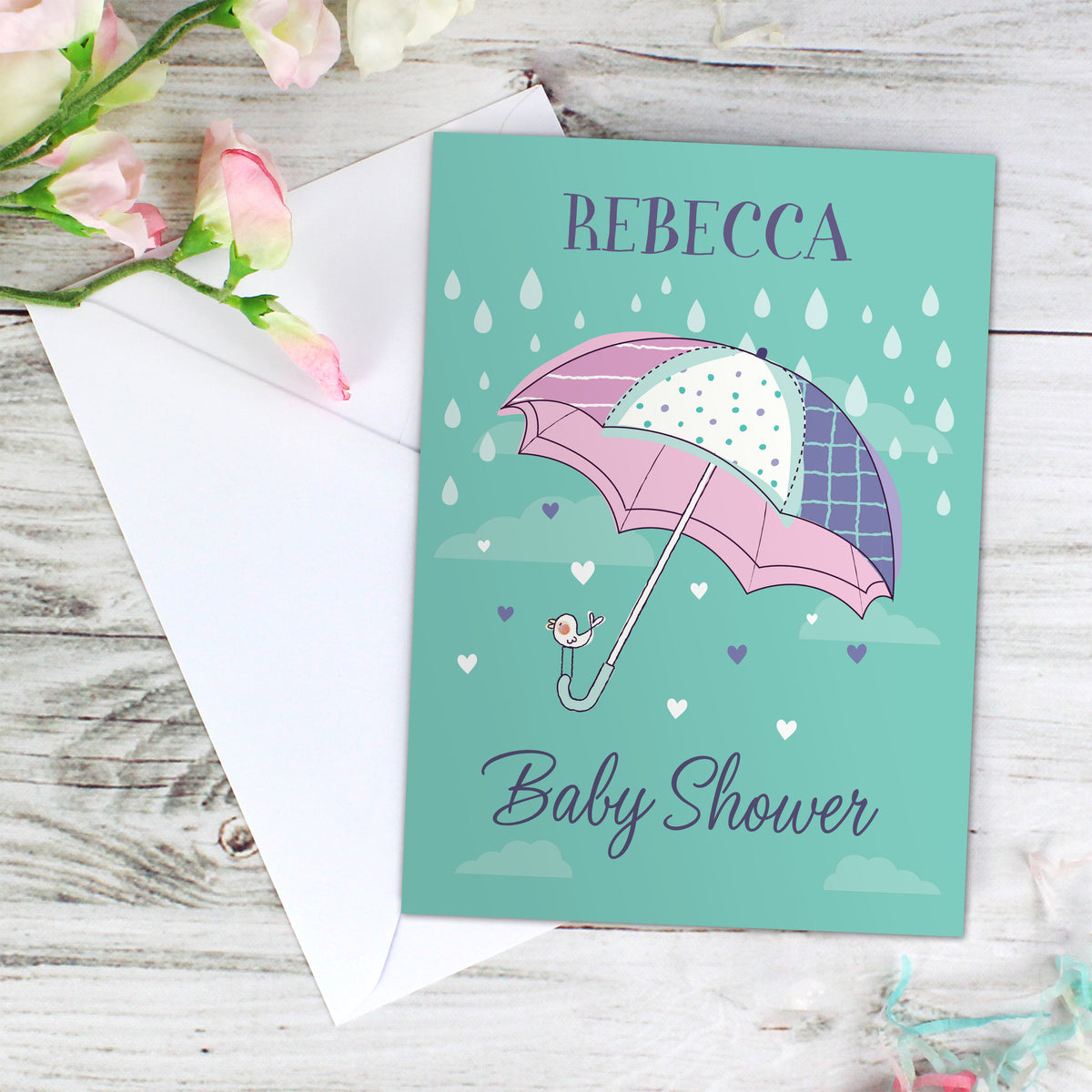 Personalised Baby Shower Umbrella Card - image 5