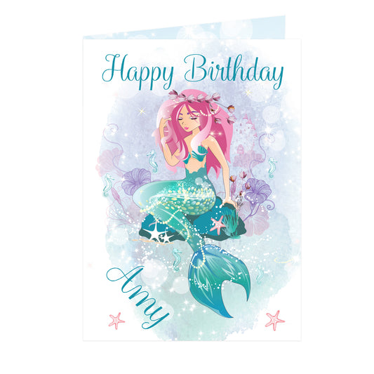 Personalised Mermaid Card - image 2