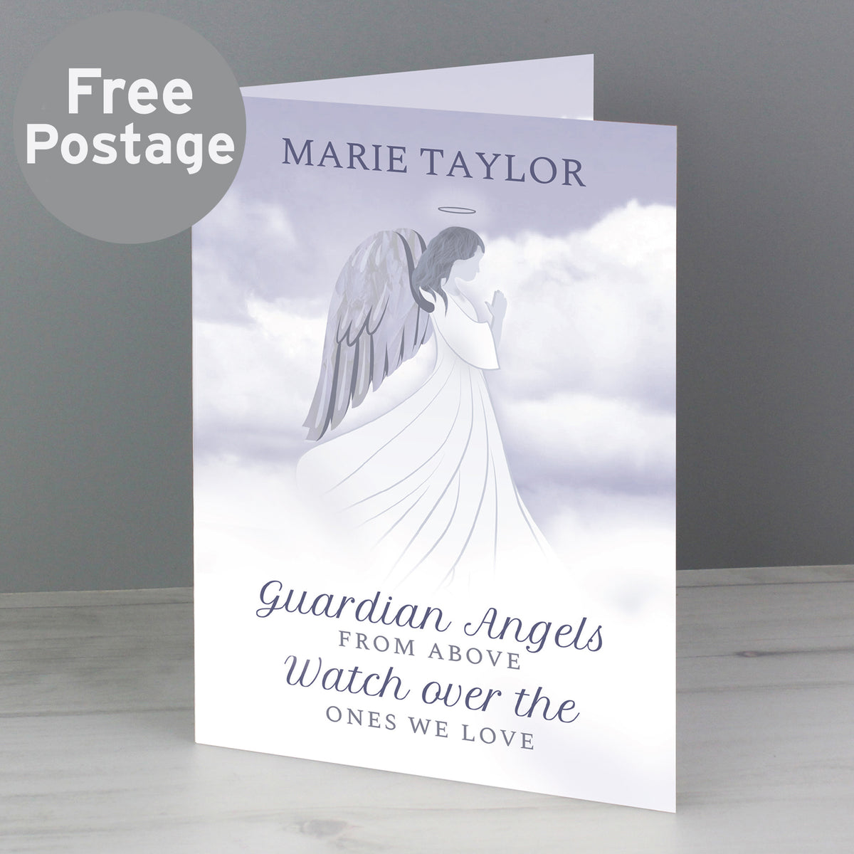 Personalised Guardian Angel Card from Heartfelt Gifts