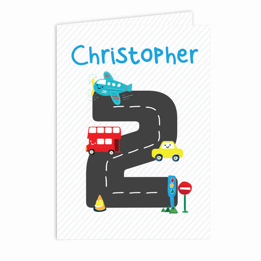 Personalised Vehicles Birthday Card - image 2
