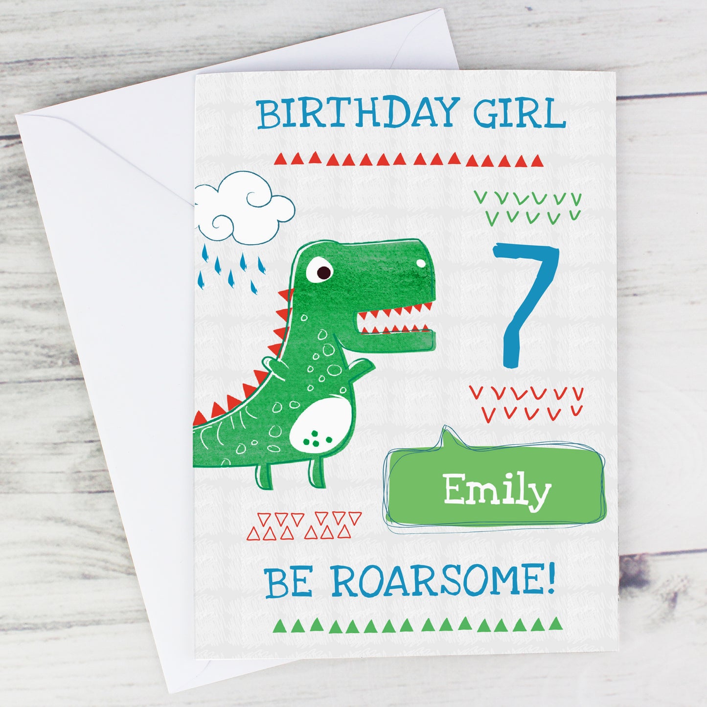 Personalised 'Be Roarsome' Dinosaur Card - image 4