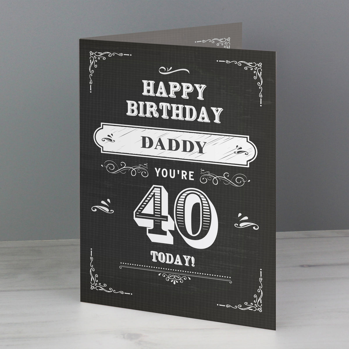 Personalised Vintage Typography Birthday Card - image 4