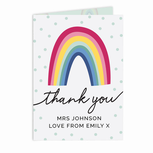 Personalised Rainbow Thank You Card - image 2