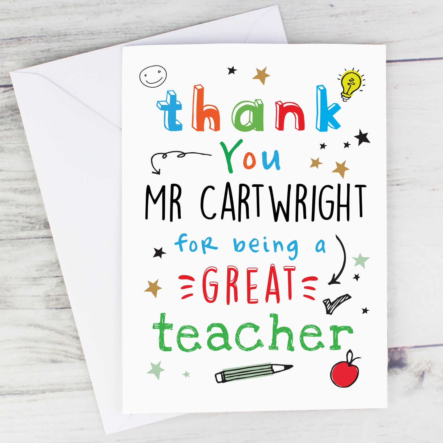 Personalised Thank You Teacher Card - image 5