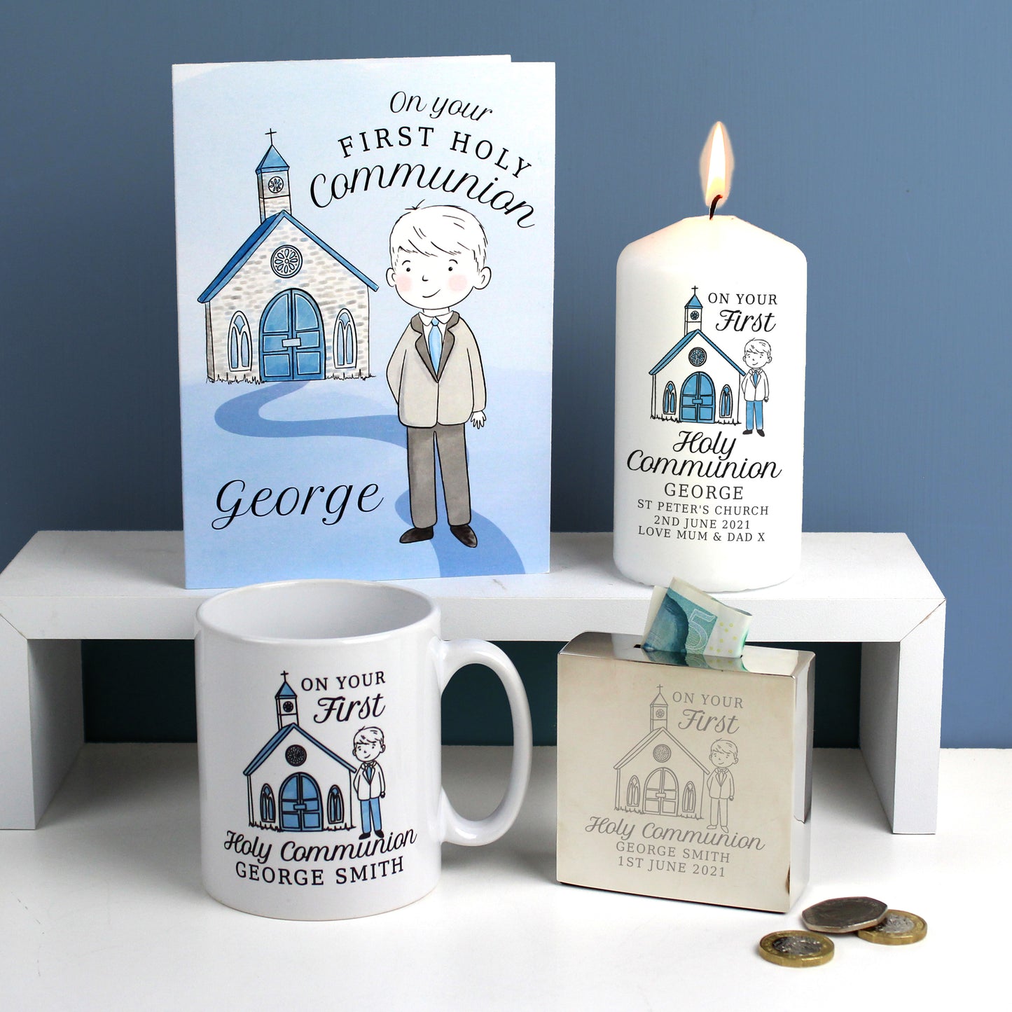 Personalised Boys First Holy Communion Card - image 6