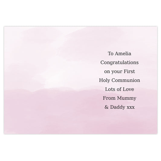 Personalised Girls First Holy Communion Card - image 3