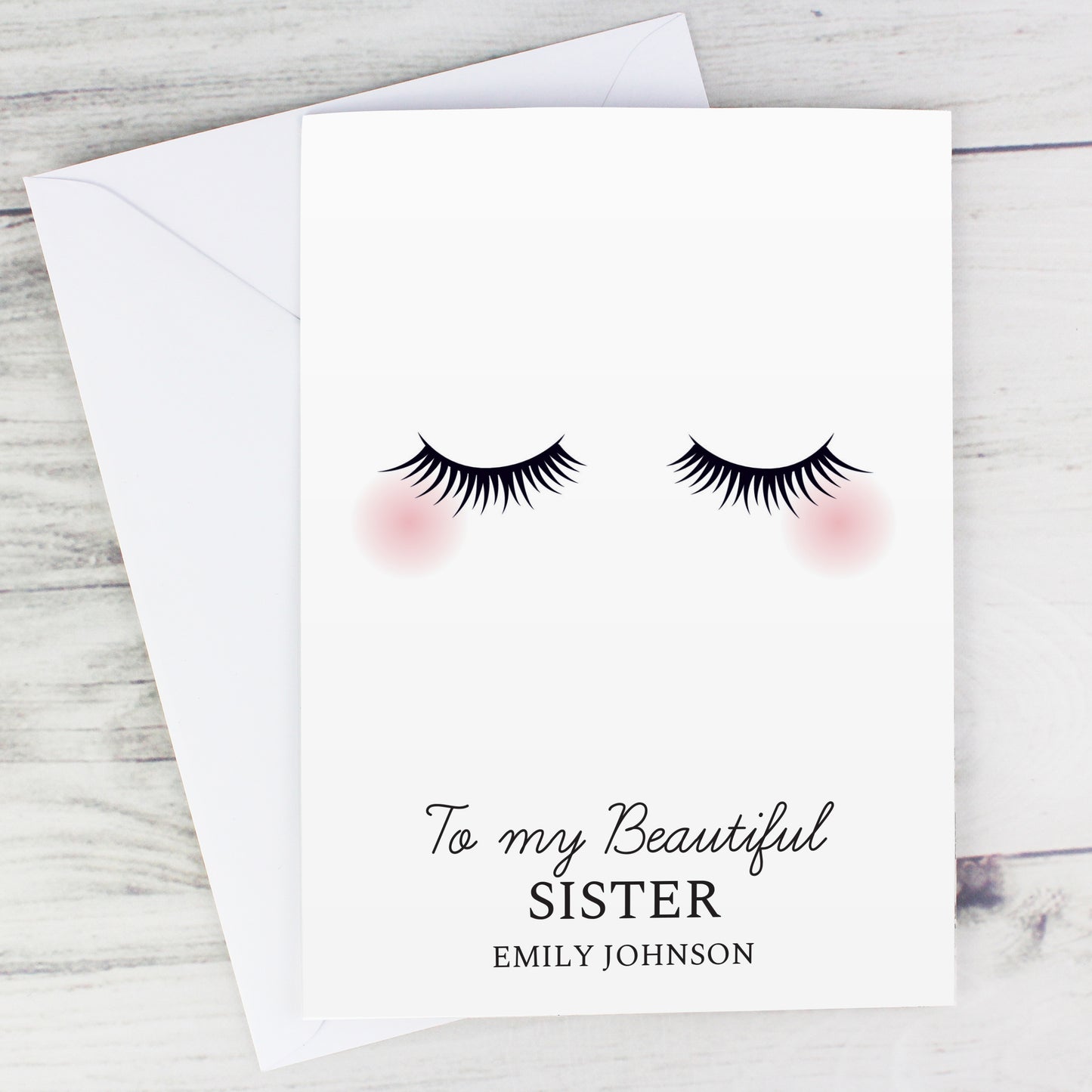 Personalised Eyelashes Card - image 7