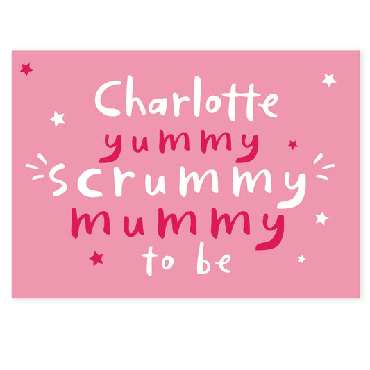 Personalised Yummy Scrummy Mummy To Be Card - image 2