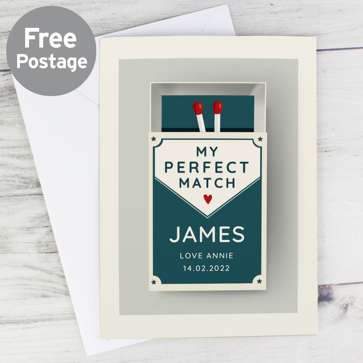 Personalised The Perfect Match Card - image 3