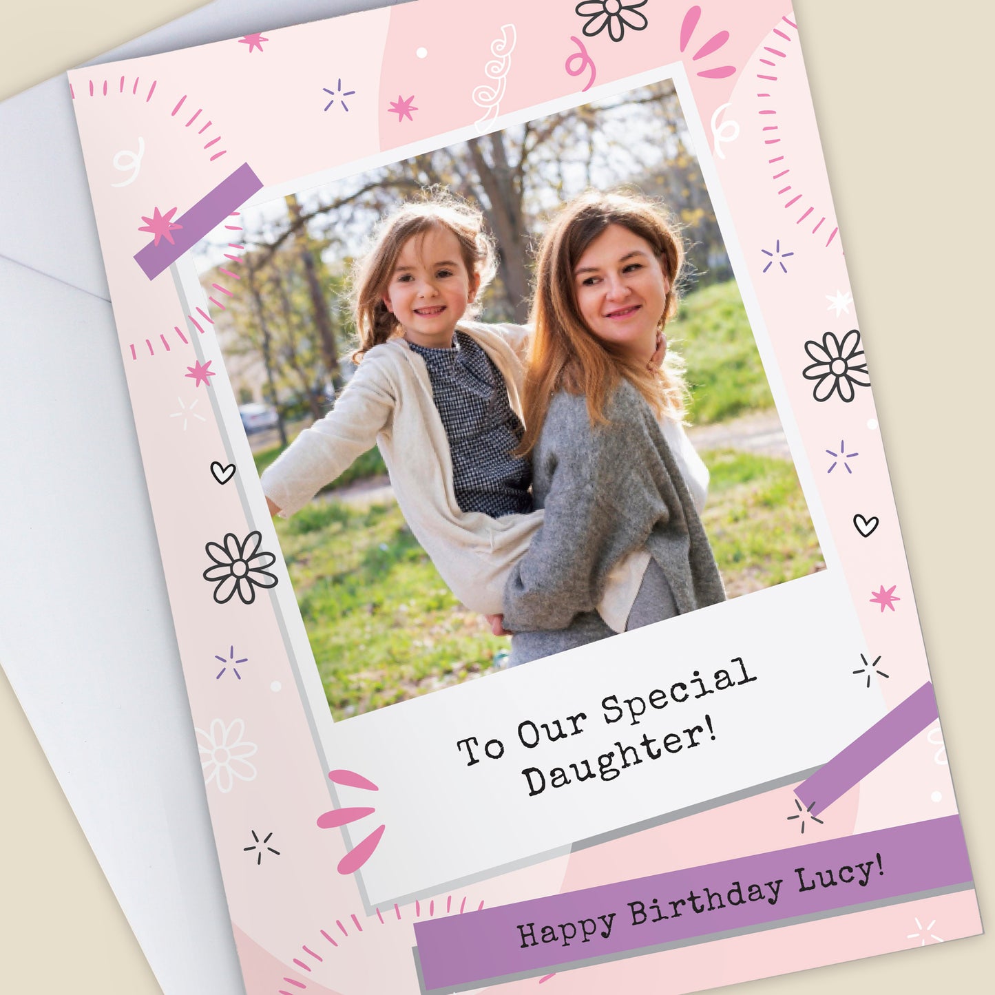Personalised Photo Upload Polaroid Birthday Card – Birthday Card - image 4