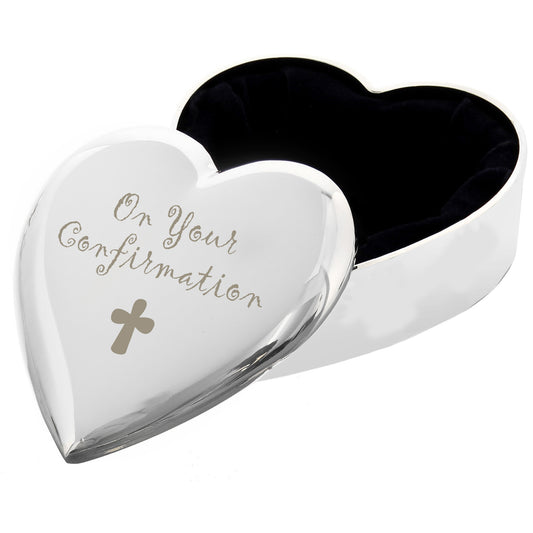 Confirmation Cross Heart Trinket Box - image 2