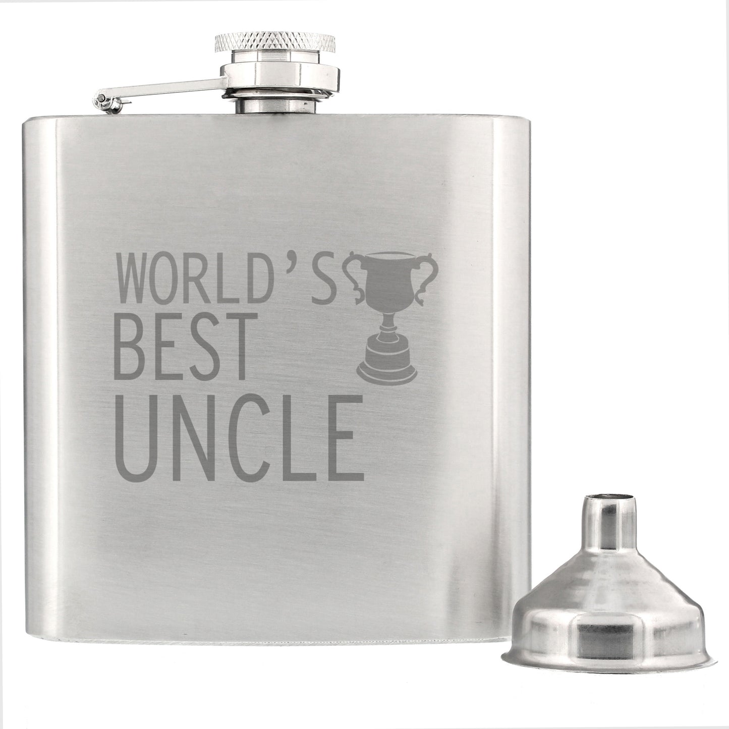 Worlds Best Uncle Hip Flask - image 3