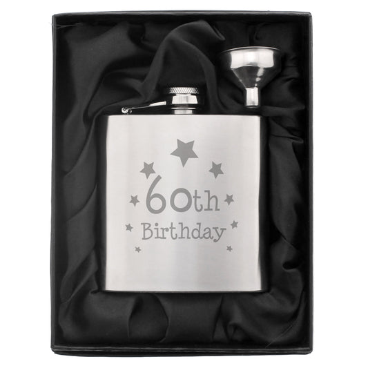 60th Birthday Hip Flask - image 2