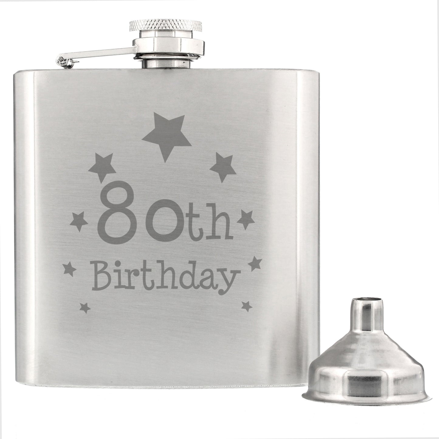 80th Birthday Hip Flask - image 3
