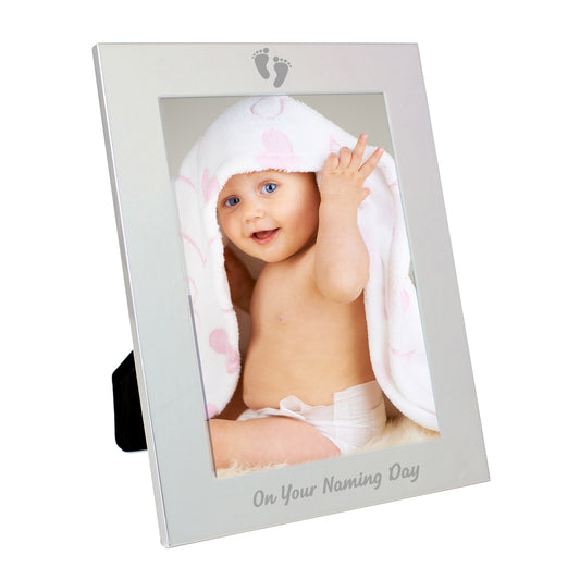 Silver 5x7 Naming Day Photo Frame - image 2