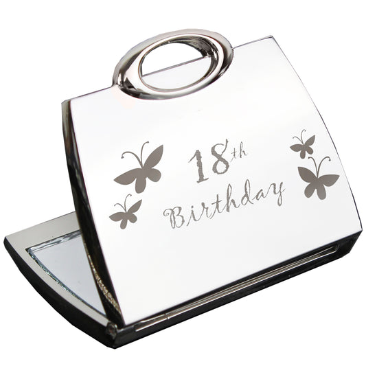 18th Butterfly Handbag Compact Mirror - image 2