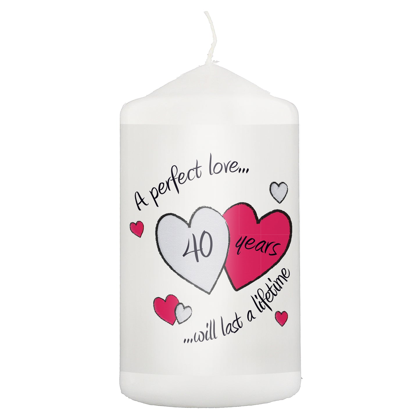 Perfect Love Ruby Pillar Candle - image 2