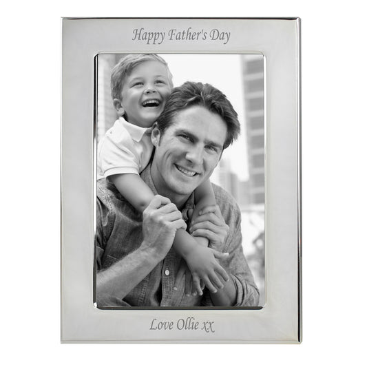 Personalised Silver Plated 6x4 Photo Frame - image 2
