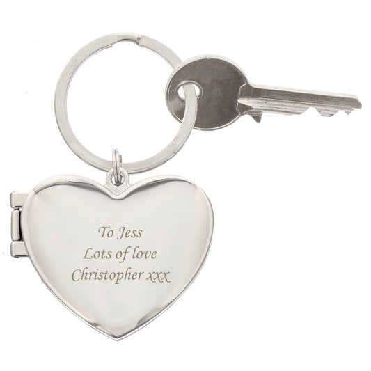 Personalised Heart Photoframe Keyring - image 5