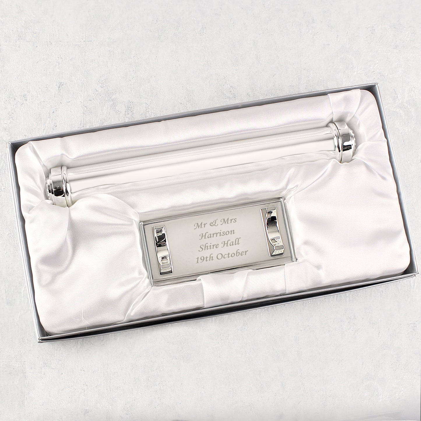 Personalised Plain Silver Plated Certificate Holder - image 9