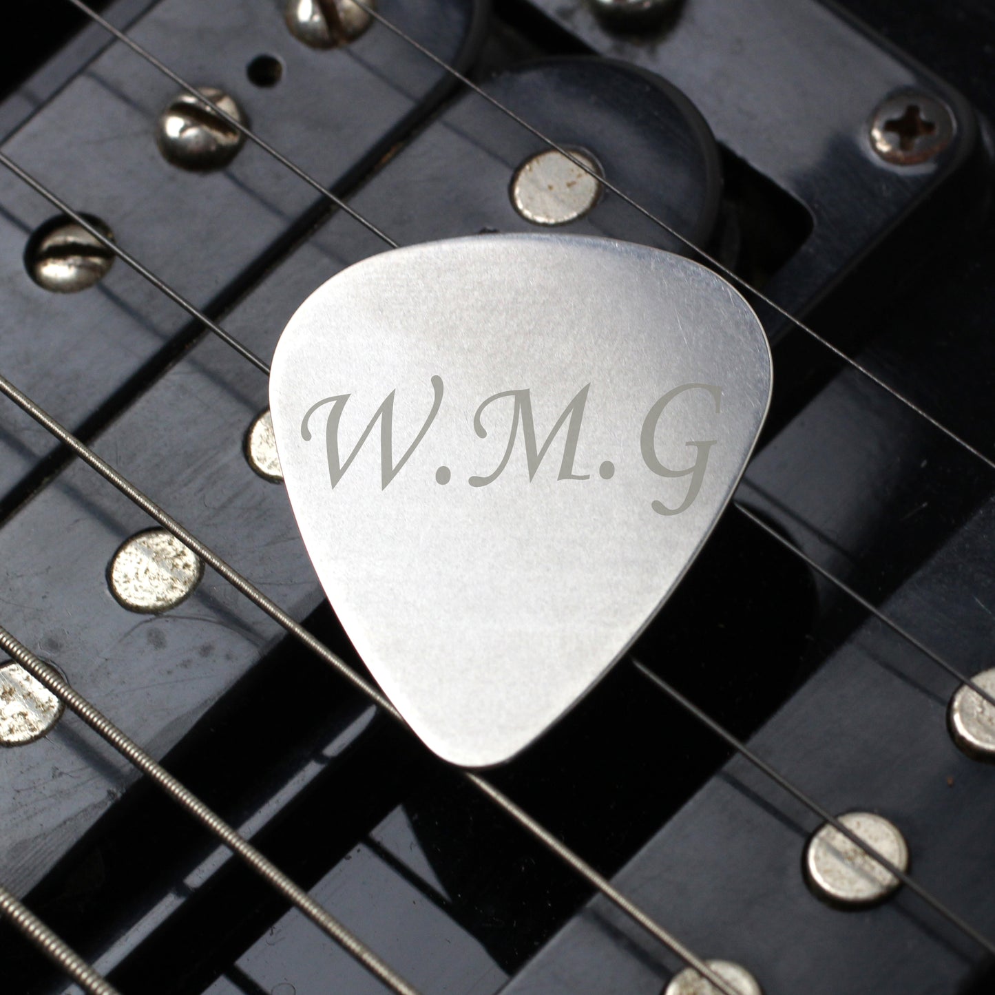 Personalised Initials Silver Plectrum - image 6