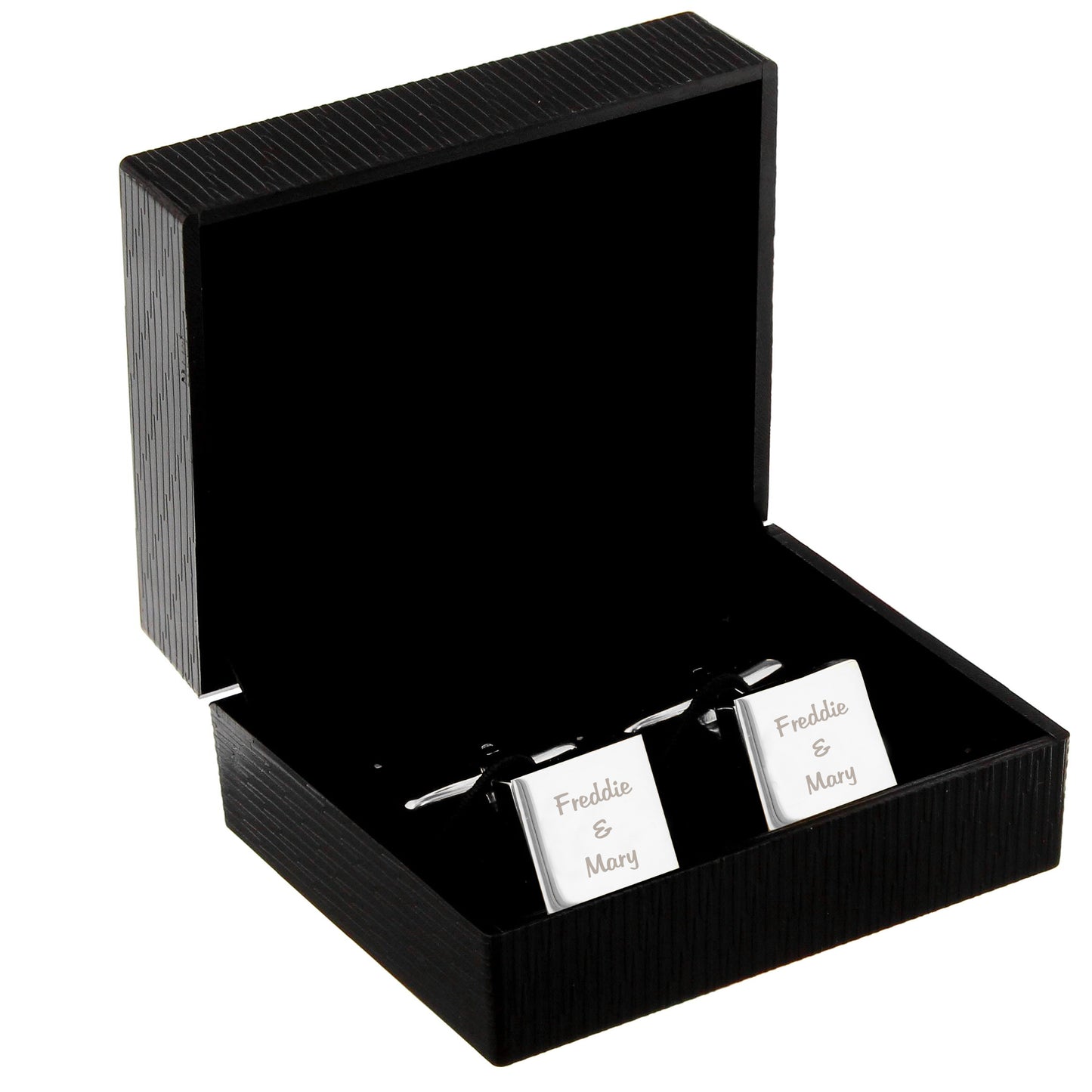 Personalised Any Message Square Cufflinks - 3 lines - image 4