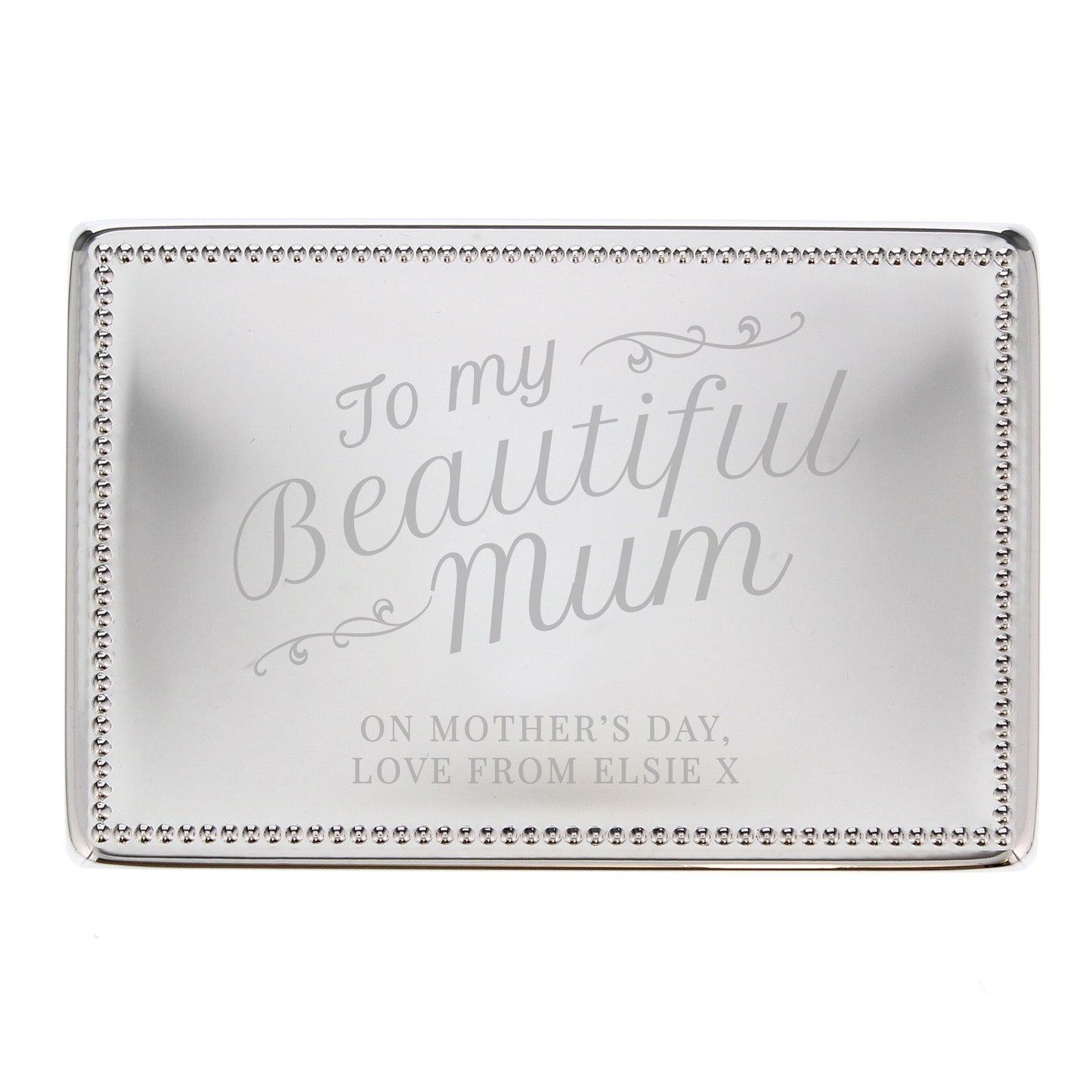 Personalised Beautiful Mum Rectangular Jewellery Box - image 5