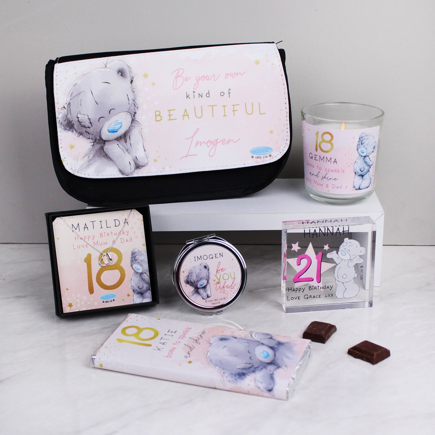 Personalised Me To You Sparkle & Shine Birthday Sentiment Silver Tone Necklace and Box - image 5