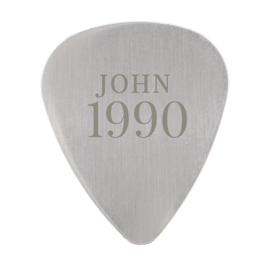Personalised Year Silver Plectrum - image 2