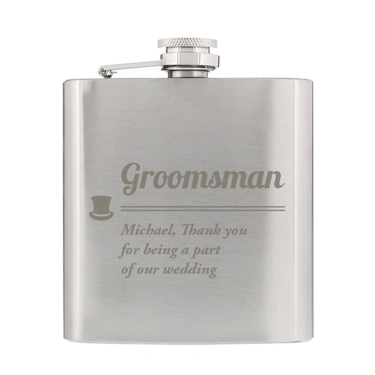 Personalised Groomsman Hip flask - image 5