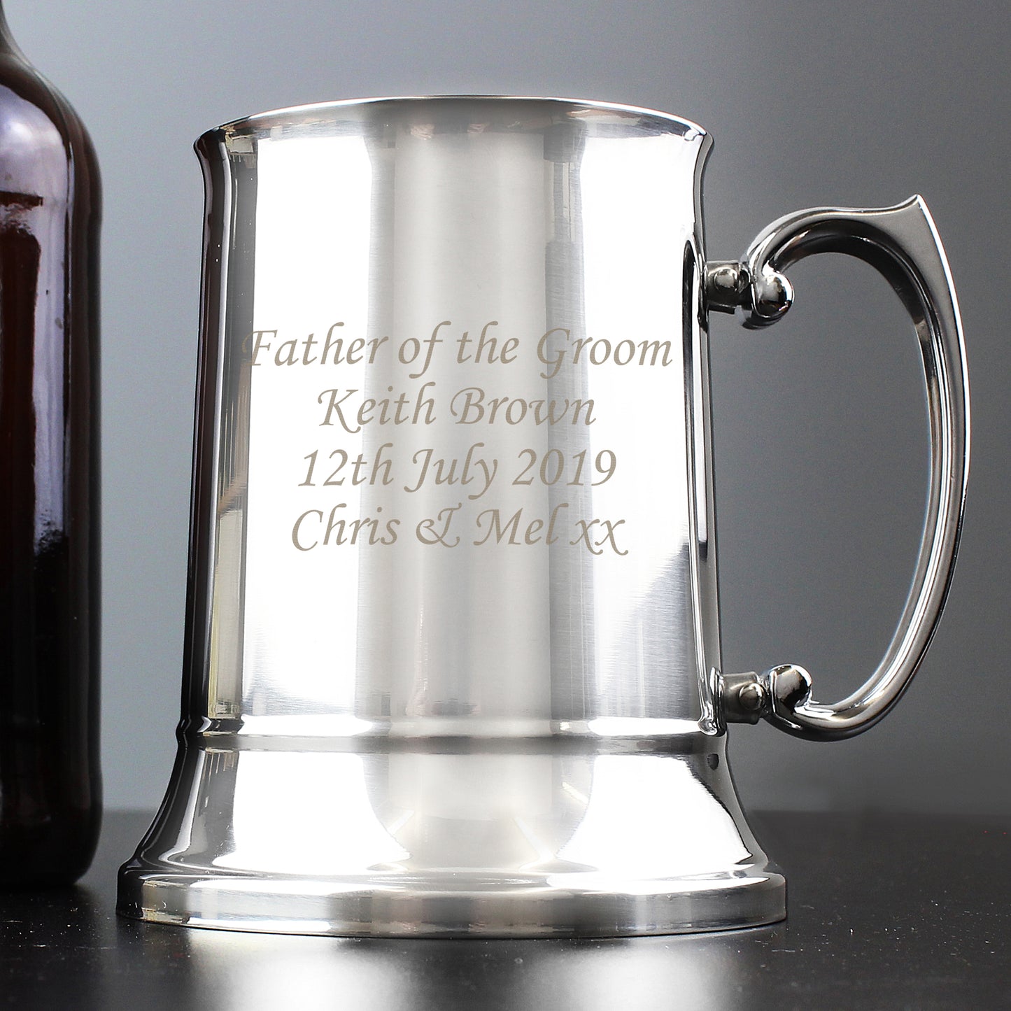 Personalised Stainless Steel Tankard - image 3