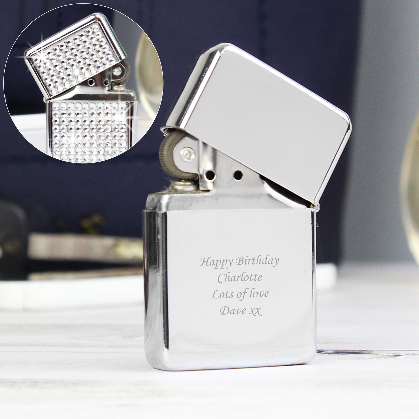 Personalised Diamante Lighter from Heartfelt Gifts