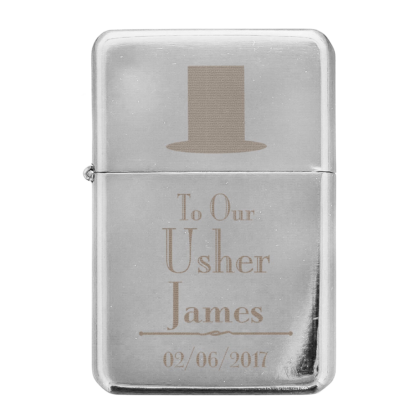 Personalised Decorative Wedding Usher Lighter - image 2