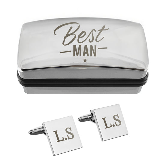 Personalised Best Man Wedding Cufflinks Box Set – Engraved Thank You Gift - image 3