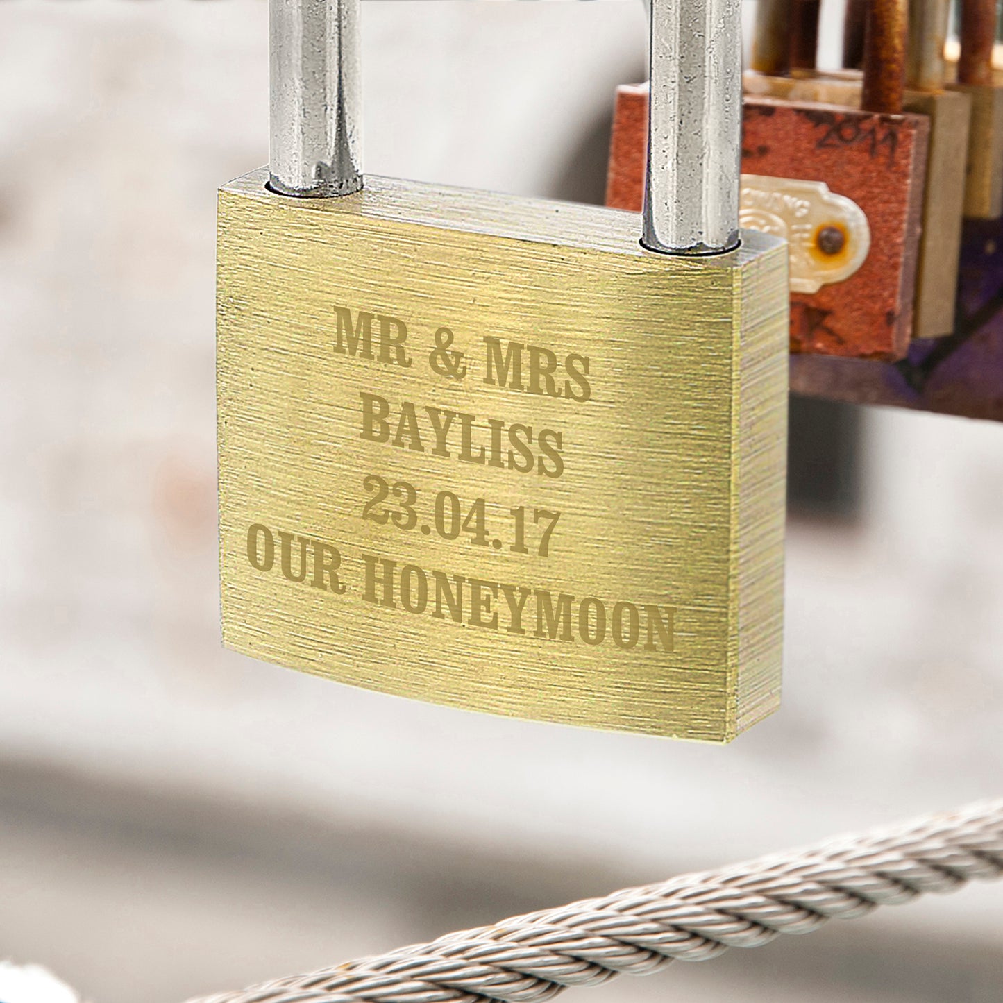 Personalised Any Message Padlock - image 8