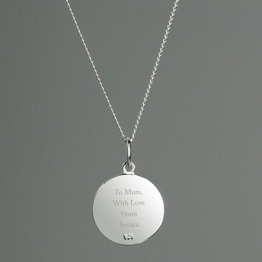 Personalised Sterling Silver & 9ct Gold St. Christopher Necklace - image 2