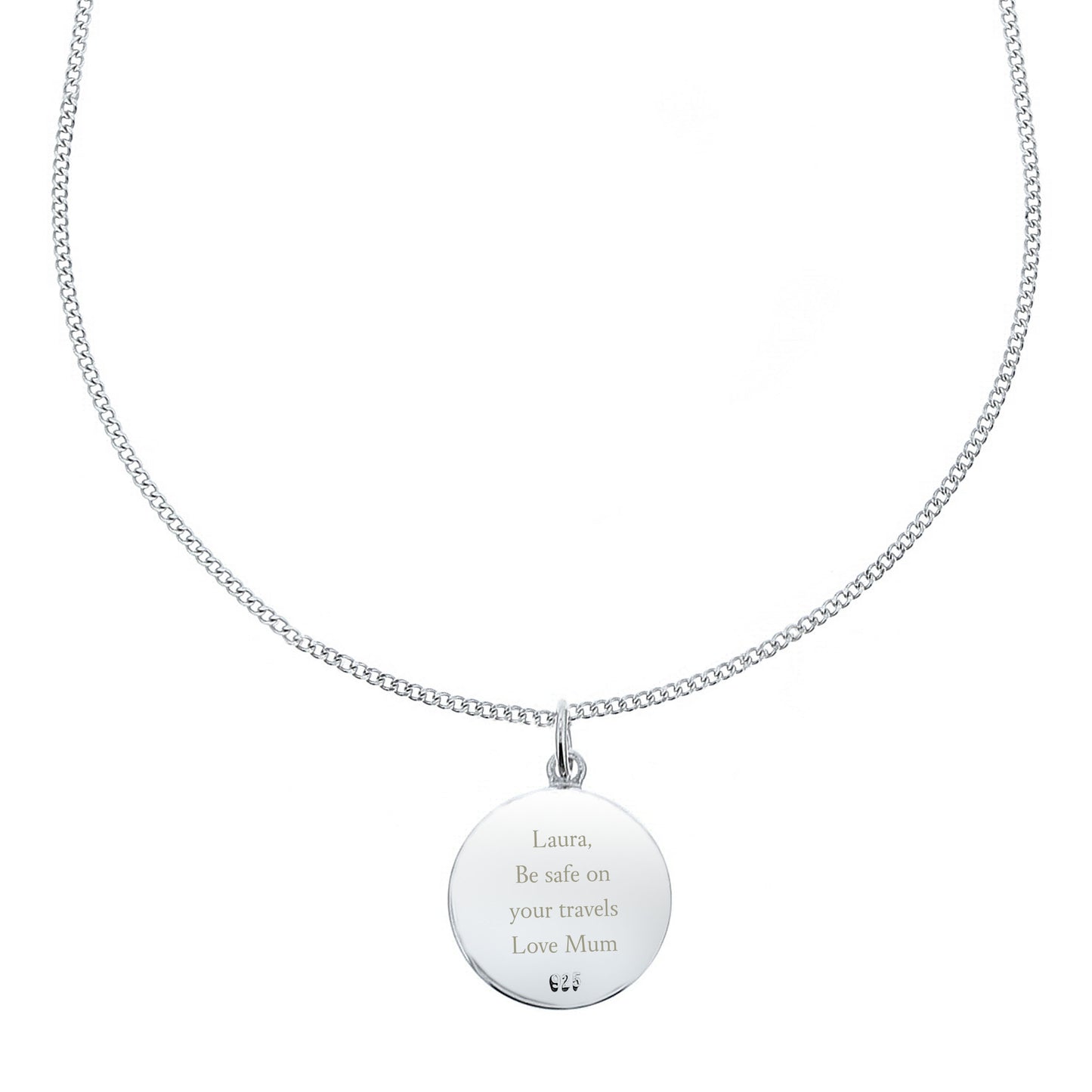 Personalised Sterling Silver & 9ct Gold St. Christopher Necklace - image 5