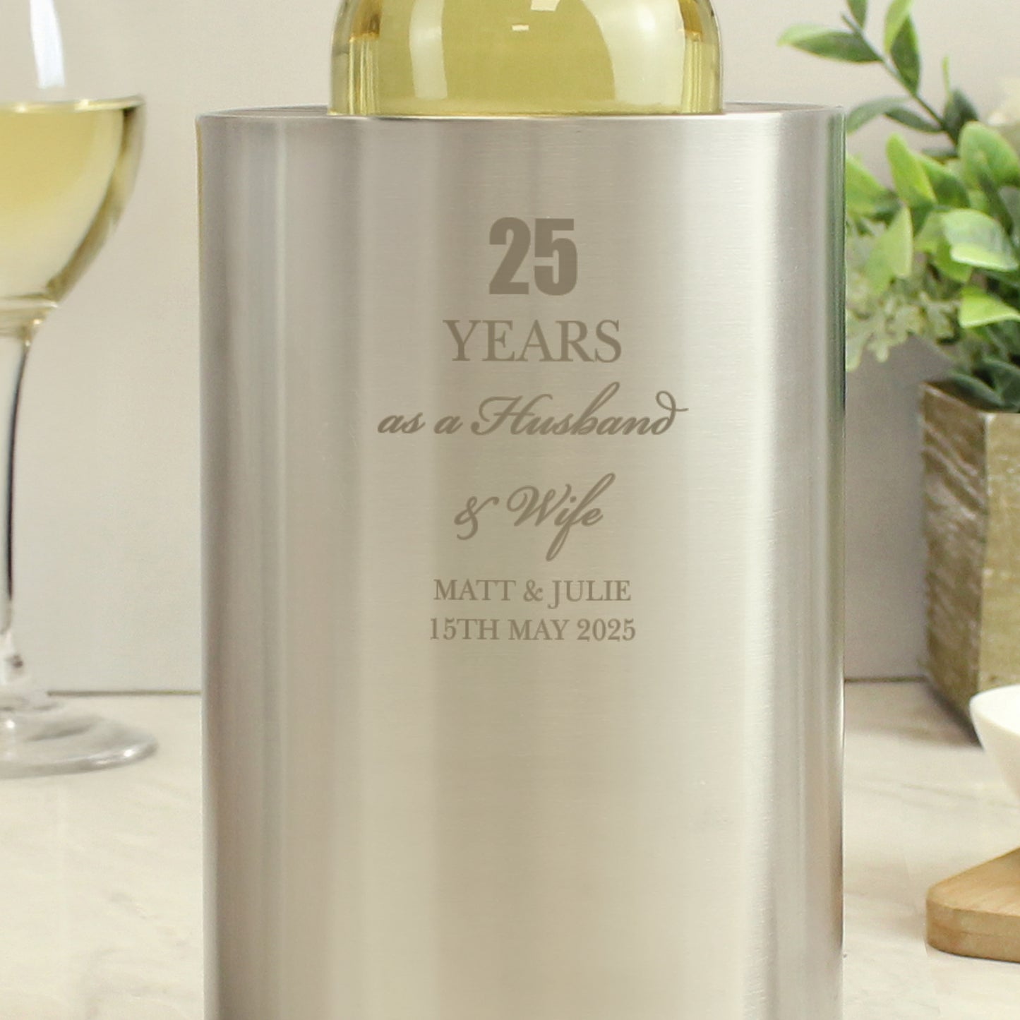 Personalised Anniversary Wine Cooler - image 6