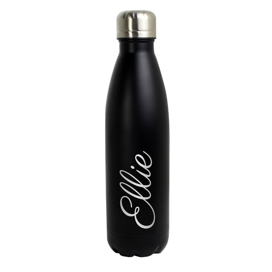 Personalised Black Metal Insulated Drinks Bottle - image 2