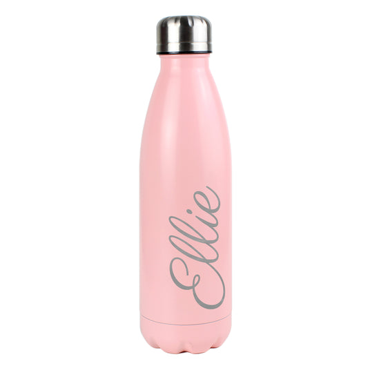Personalised Pink Metal Insulated Drinks Bottle - image 2