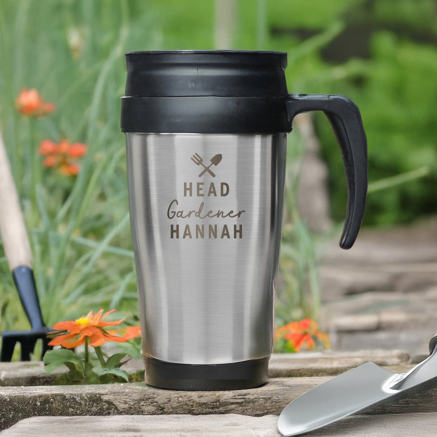 Personalised Head Gardener Travel Mug – Gardening Birthday Gift - image 4