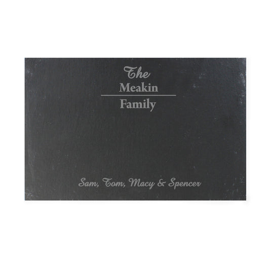 Personalised Family Slate Placemat - image 2