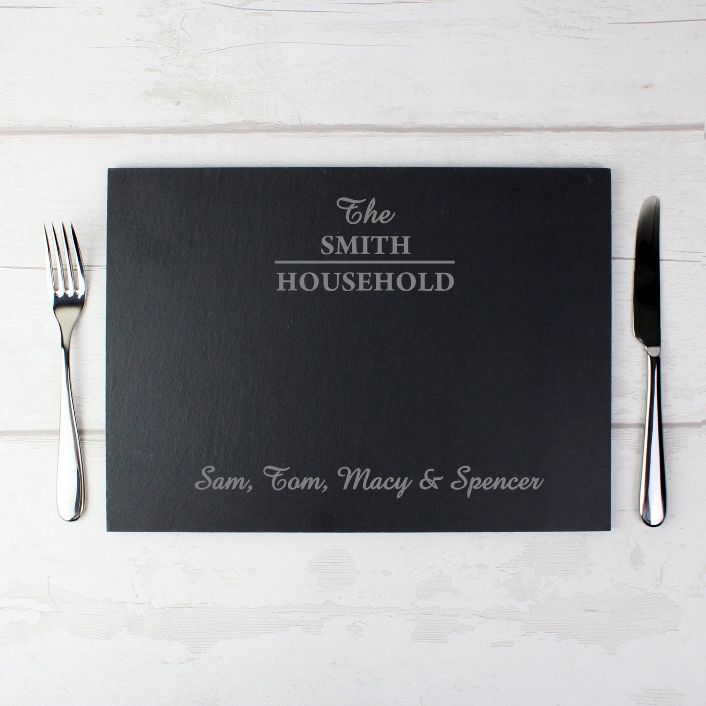 Personalised Family Slate Placemat - image 5