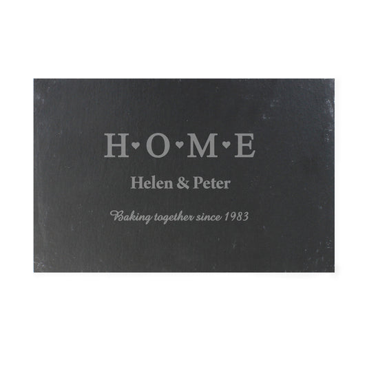 Personalised HOME Slate Rectangle Placemat - image 2